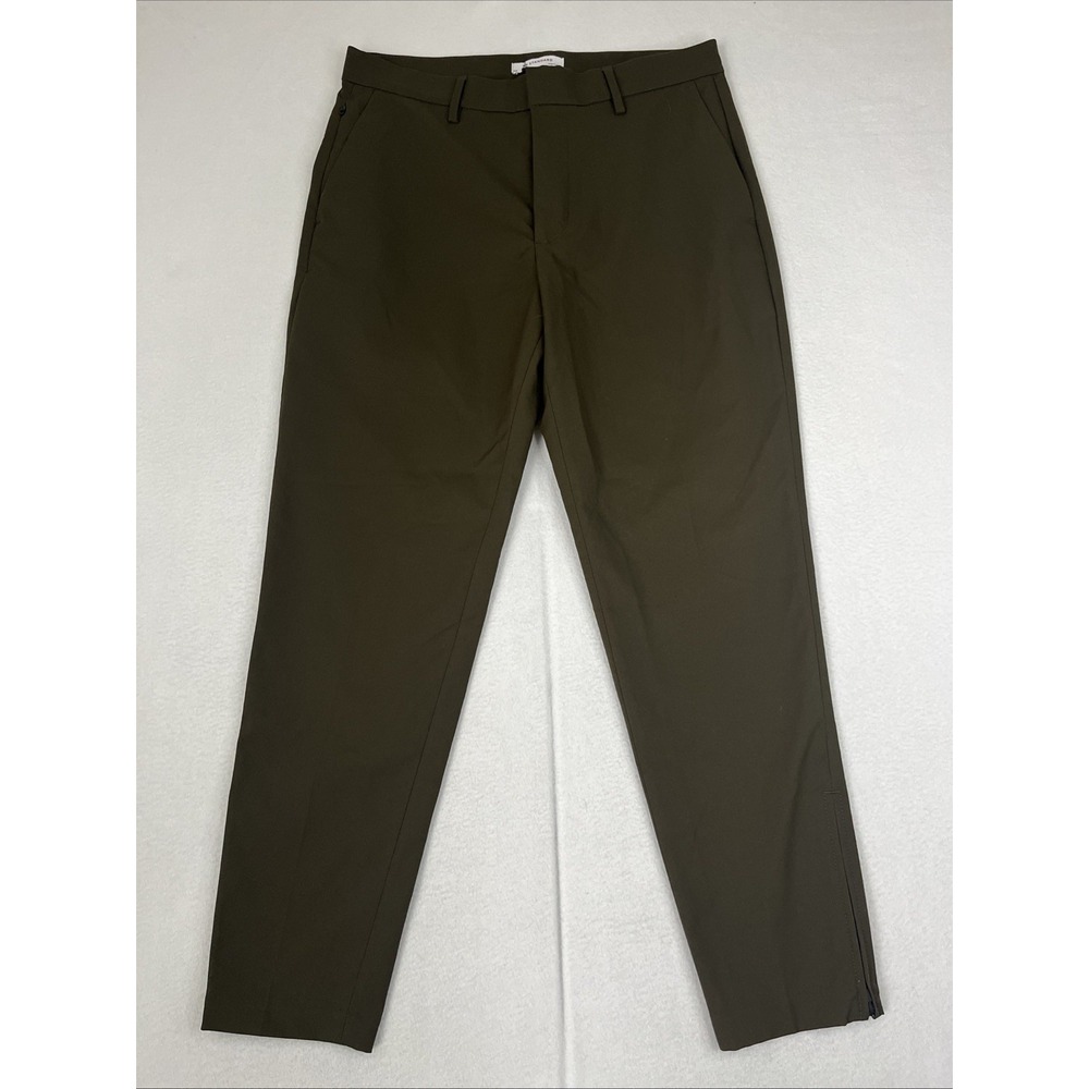Banana Republic BR Standard Tapered Pants Olive Green 30R 668497-01-1